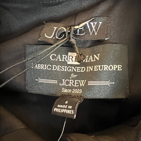 J. Crew Parc Dress Four Season Stretch Fabric in Black Size 6 NWT Mini - Picture 11 of 11
